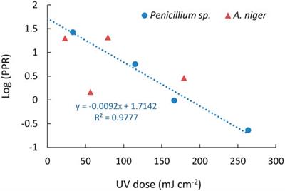 Assessing the potential of ultraviolet irradiation for inactivating waterborne fungal spores: kinetics and photoreactivation studies